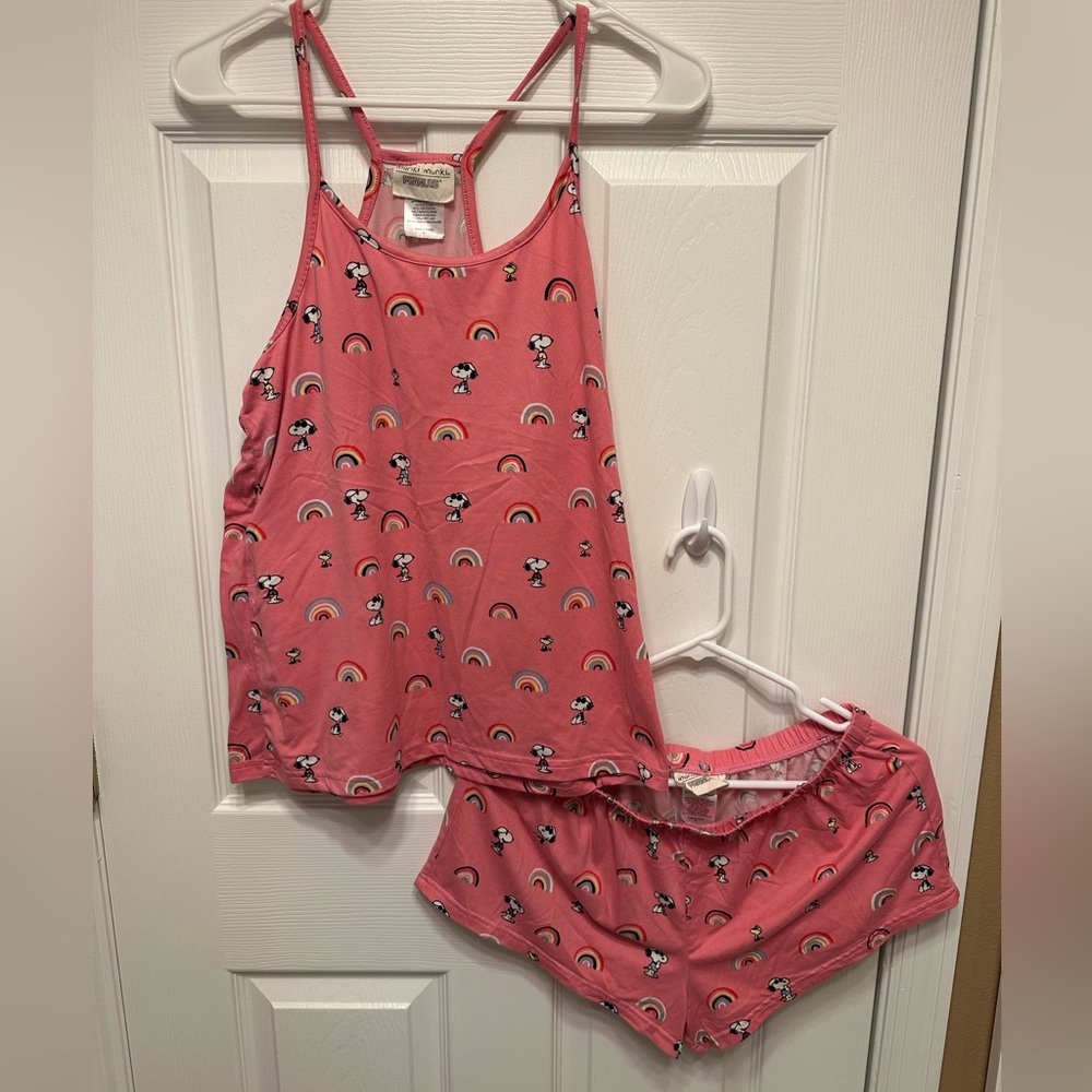 Munki Munki Pink Snoopy Pajama Set 🌈💗